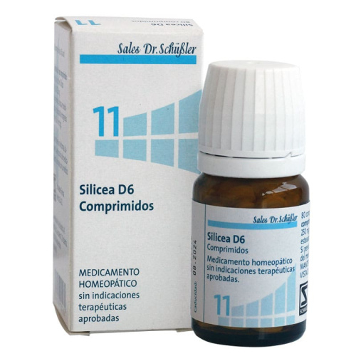 SILICEA D6 80 COMPRIMIDOS. SAL DE SCHÜSSLER Nº 11.