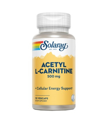 SOLARAY ACETYL L-CARNITINE 500 MG 30 CÁPSULAS