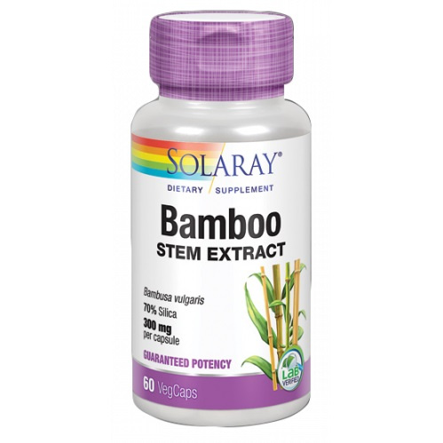 SOLARAY BAMBOO SILICIO ORGÁNICO 210 MG 60 CÁPSULAS
