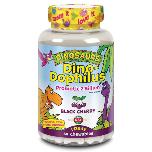 SOLARAY DINODOPHYLLUS PROBIÓTICOS NIÑOS 60 COMPRIMIDOS MASTICABLES