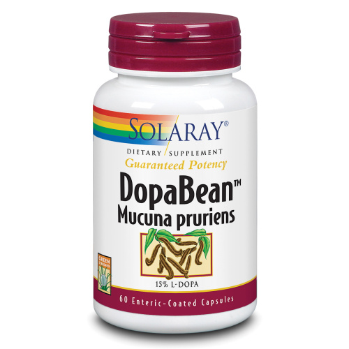 SOLARAY DOPA BEAN -MUCUNA PRURIENS- CATECOLAMINAS 50 MG. L-DOPA 7,5 MG- 60 CÁPSULAS