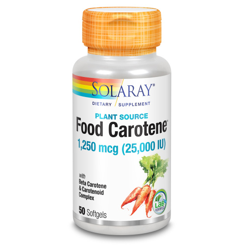 SOLARAY FOOD CAROTENE -BETACAROTENO OCEÁNICO- 1250 MCG 50 PERLAS