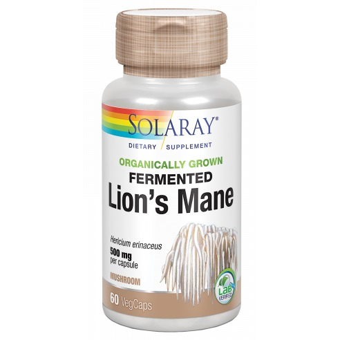 SOLARAY LION'S MANE FERMENTED -MELENA DE LEÓN- 60 CÁPSULAS