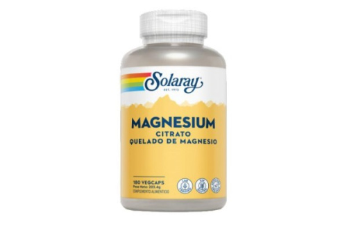 SOLARAY MAGNESIO CITRATO QUELADO 180 CÁPSULAS