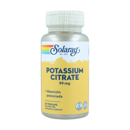 SOLARAY POTASIO CITRATO 60 CÁPSULAS