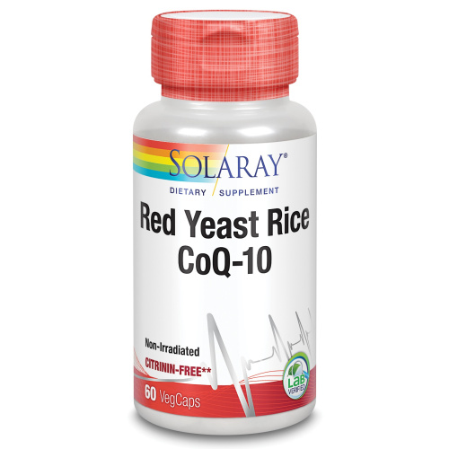 SOLARAY RED YEAST RICE + CoQ10 60 CÁPSULAS