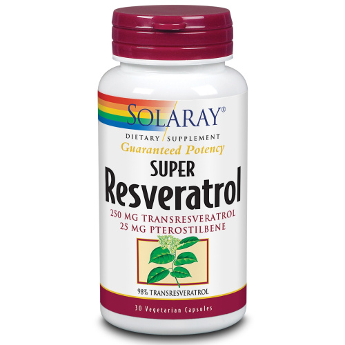 SOLARAY SUPER RESVERATROL 250 MG 30 CÁPSULAS