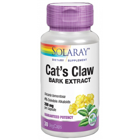 SOLARAY UÑA DE GATO 30 CÁPSULAS