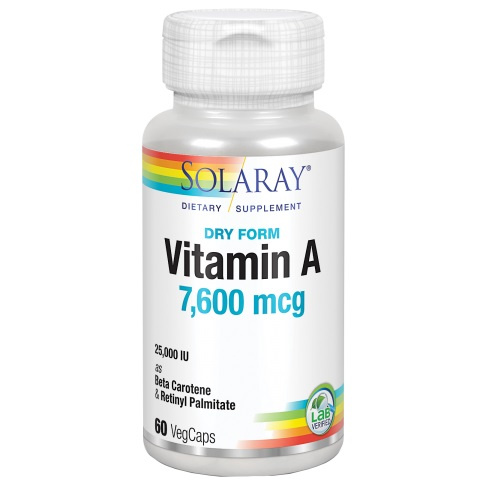 SOLARAY VITAMINA A 7600 MCG 60 CÁPSULAS