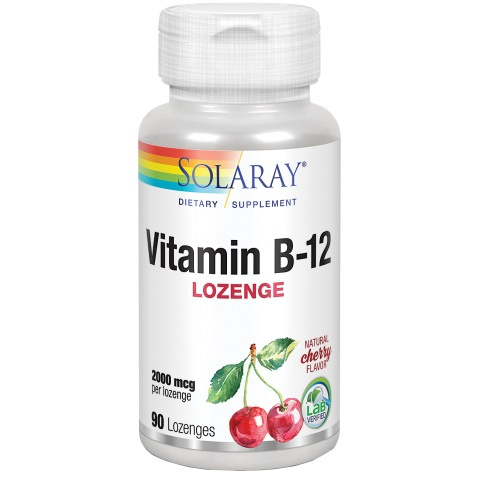 SOLARAY VITAMINA B12 2000 MCG 90 COMPRIMIDOS SUBLINGUALES