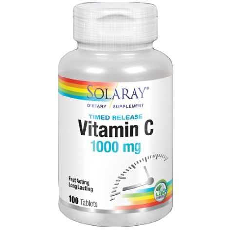 SOLARAY VITAMINA C 1000 MG 100 COMPRIMIDOS ACCIÓN RETARD