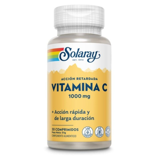 SOLARAY VITAMINA C 1000 MG 30 COMPRIMIDOS ACCIÓN RETARD
