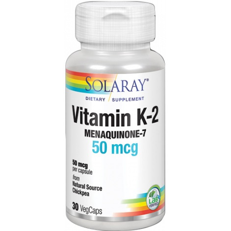 SOLARAY VITAMINA K2 30 MCG 30 CÁPSULAS