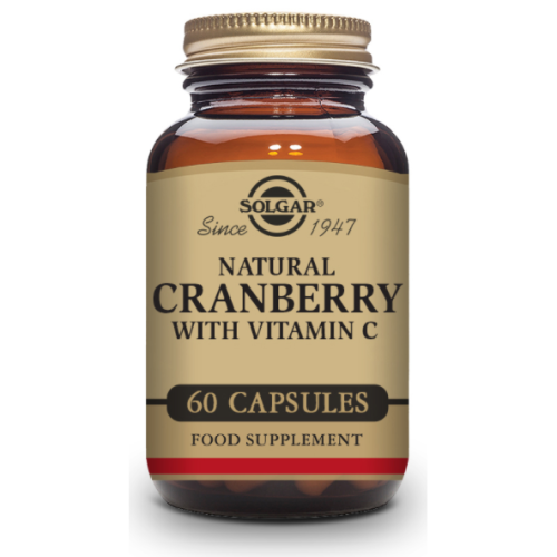 SOLGAR ARANDANO ROJO CON VITAMINA C (NATURAL CRANBERRY) 60 CÁPSULAS