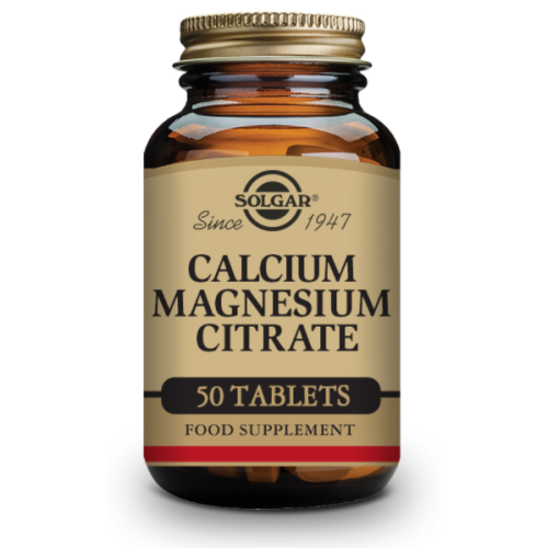 SOLGAR CALCIO + MAGNESIO 200 MG/100 MG CITRATO 50 COMPRIMIDOS 