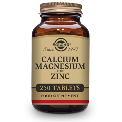 SOLGAR CALCIO MAGNESIO PLUS ZINC 250 COMPRIMIDOS