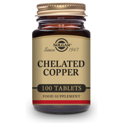 SOLGAR COBRE QUELADO 2,5 MG 100 COMPRIMIDOS