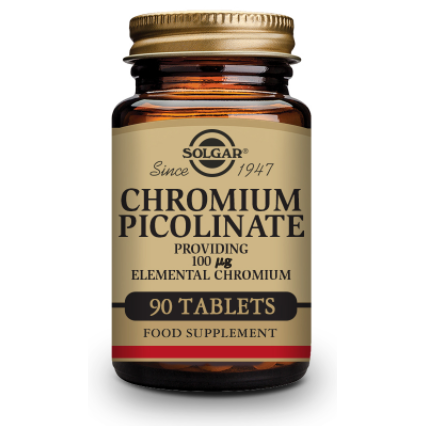 SOLGAR CROMO PICOLINATO 100 MCG 90 COMPRIMIDOS