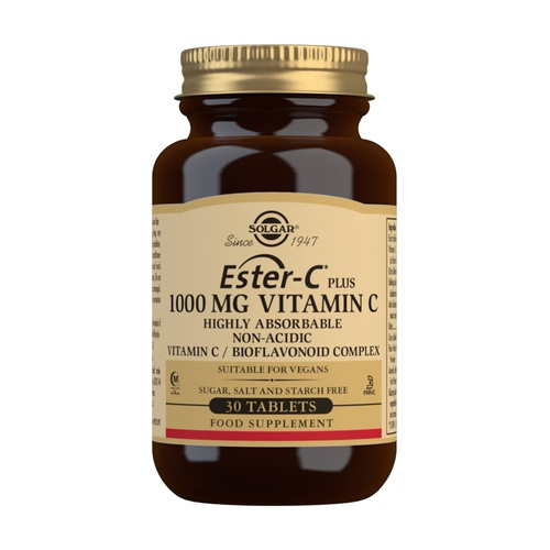 SOLGAR ESTER C PLUS 1000MG VITAMINA C 30 COMPRIMIDOS
