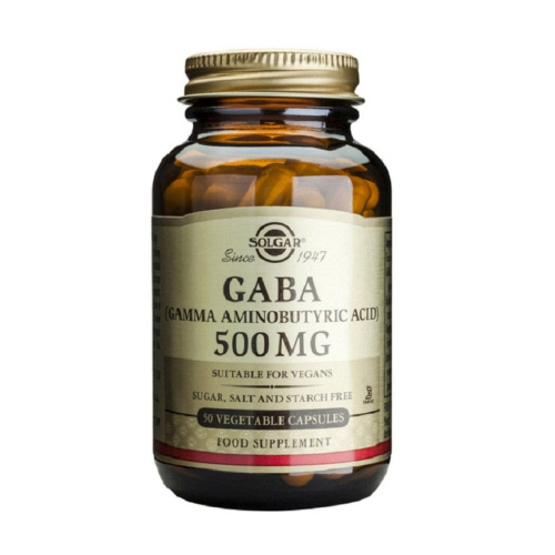 Solgar Gaba 500mg 50 Cápsulas