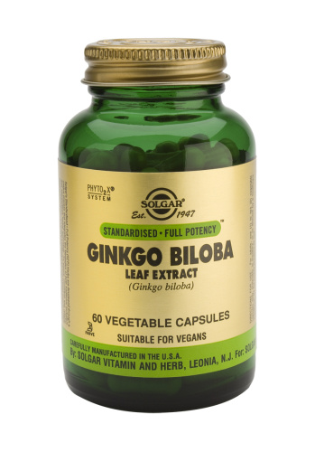 SOLGAR GINKGO BILOBA 30 MG 60 CÁPSULAS