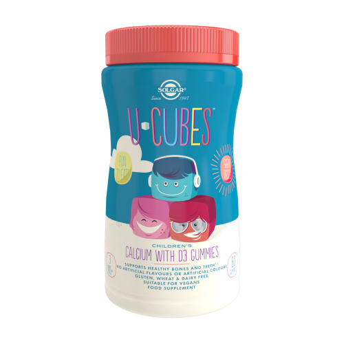 SOLGAR U-CUBES CALCIO+VITAMINA D3 60 GOMINOLAS 