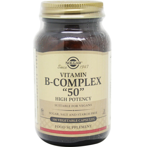 SOLGAR VITAMINA B -COMPLEX '50' 100 CÁPSULAS