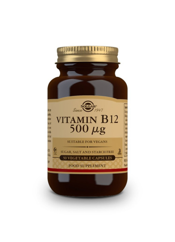 Solgar Vitamina B12 500 mcg 50 Cápsulas