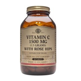 SOLGAR VITAMINA C 1500 MG ROSE HIPS 180 COMPRIMIDOS