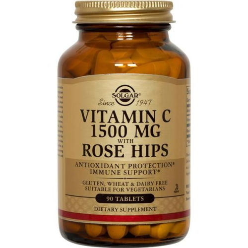 SOLGAR VITAMINA C 1500 MG ROSE HIPS 90 COMPRIMIDOS
