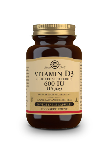 SOLGAR VITAMINA D3 600U (15MCG) CÁPSULAS VEGETALES