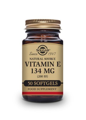 SOLGAR VITAMINA E NATURAL 200UI (134 MCG) 50 CAPSULAS BLANDAS VEGETALES