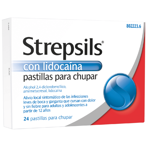 Strepsils con lidocaína 24 pastillas para chupar
