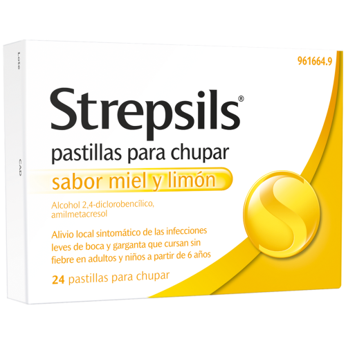 Strepsils miel y limón 24 pastillas para chupar