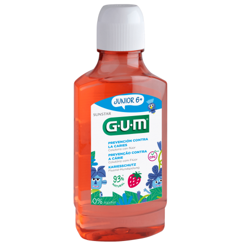 GUM JUNIOR COLUTORIO SABOR FRESA 300ML