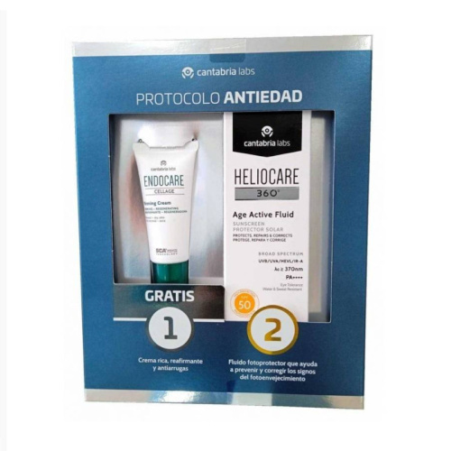 HELIOCARE 360º AGE ACTIVE FLUID SPF50 50 ML + ENDOCARE CELLAGE FIRMING CREAM 15 ML