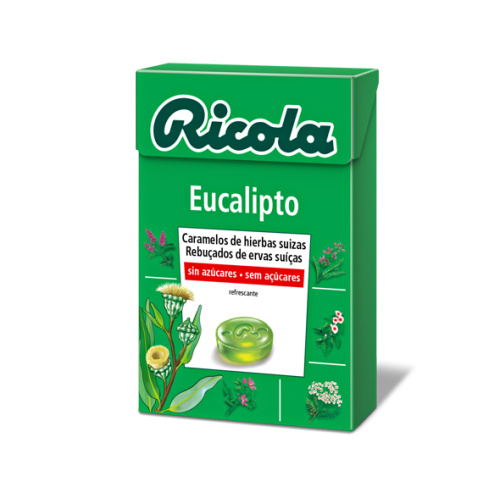 RICOLA CARAMELOS SIN AZUCAR 1 ENVASE 50 G SABOR EUCALIPTUS