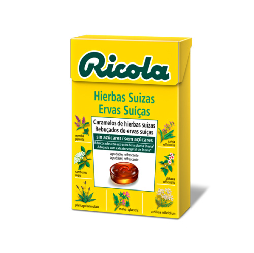RICOLA CARAMELOS SIN AZUCAR 1 ENVASE 50 g SABOR HIERBAS SUIZAS 