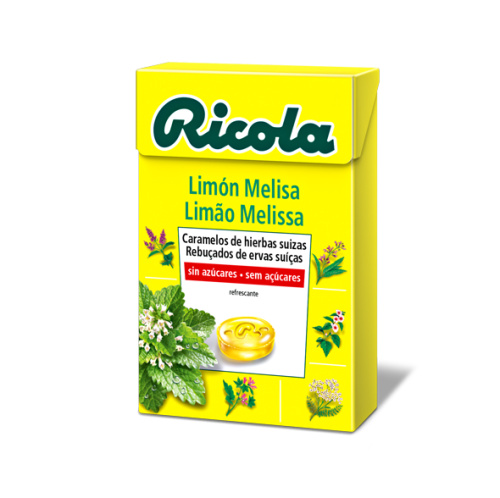 RICOLA CARAMELOS SIN AZUCAR 1 ENVASE 50 g SABOR LIMON