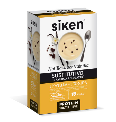 SIKEN PROTEIN SUSTITUTIVE NATILLA 6 SOBRES SABOR VAINILLA