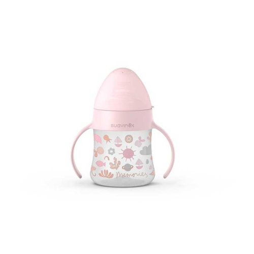 Biberon Suavinex Entrena Asas Colores Silicona  4 M 150 Ml 1 Un