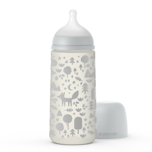 Biberon Suavinex Premium B/Ancha Sili Redon Flu Denso T/U  0 M 360 Ml