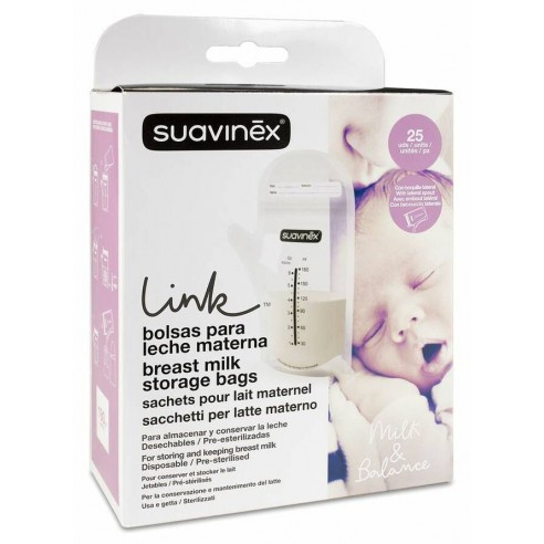 Bolsa Suavinex Almacen Leche Materna 25 Un