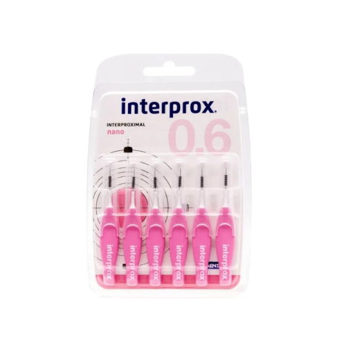 Cepillo Interdental Interprox 4G Nano Recto Rosa 6 U