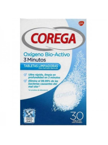 Corega Oxigeno Activo 30 Tabs