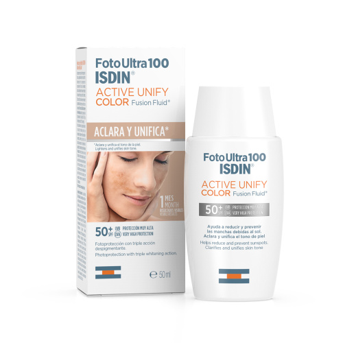 Fotoprot Fotoultra Isdin 100 Activ Unify Fus Fluid Color Spf 50  50 Ml