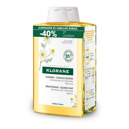 Klorane champú camomilla duplo 400ml
