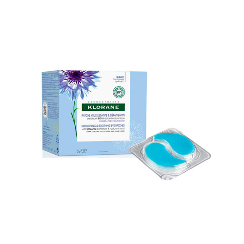 Klorane Parches Para Ojos Alisantes Antifatiga Al Aciano Bio Y Ácido Hialuronico 1 Bolsa 2 Parches