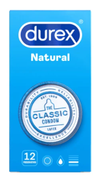 DUREX NATURAL 12 UNIDADES