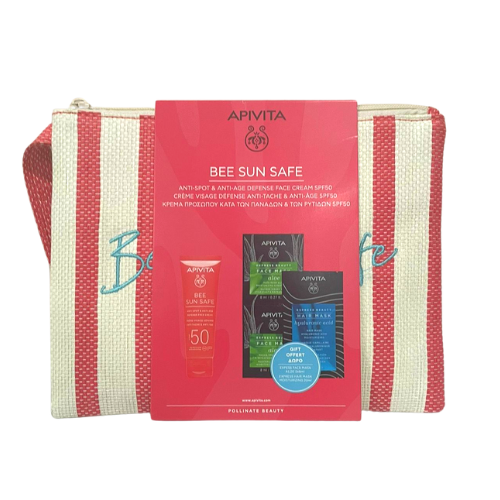 Apivita Necesser Crema Antiedat i Antitaques Protecció solar SPF50